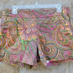 J. Crew Factory Shorts / Side Zip Shorts / multicolor / Size: 4 / preowned